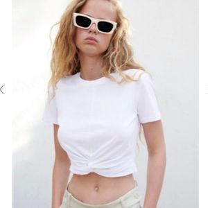 ZARA TWISTED CROP TOP